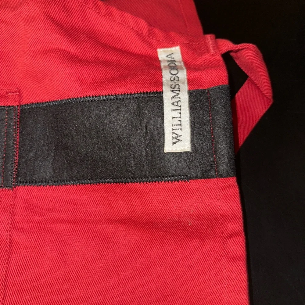Williams Sonoma Red and White Santa Apron